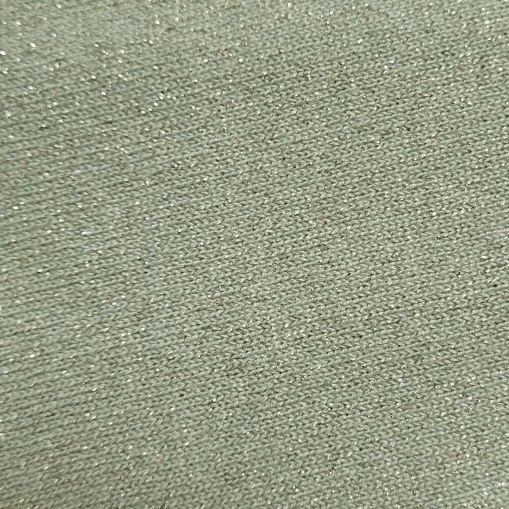 Alfred Dunner Stretchy Knit Top in Metallic Sage Green - Picture 6 of 6